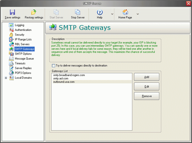 Best Mail Server Screenshot